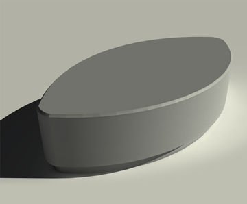 Bench Obelisk - architectural eye shaped public seating