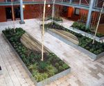 Custom steel planter walling