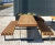 RailRoad Delta - steel and timber picnic bench & table 1