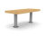 RailRoad Loop - steel and timber picnic bench & table 1