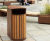 Arca dual compartment round litter bin 2