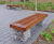 Elements® seat and bench - gabion supports 4