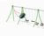 Modular Swing Set - metal playground swing frame for custom seat options 10