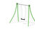 Modular Swing Set - metal playground swing frame for custom seat options 7