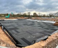Drainage strategy mitigates flooding for Porsche car dealership