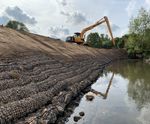 Rock Rolls - rock-filled netting for riverbank & shoreline erosion control