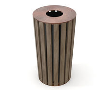 Wood Litter Bin By LAB23