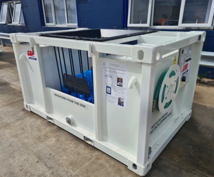 BlueRinse concrete washout base unit