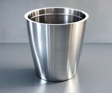 Cone steel planter