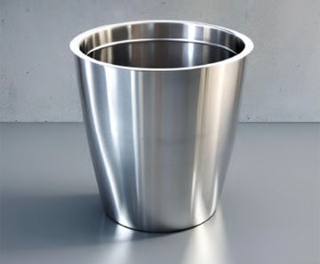 Cone steel planter