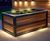 Gothic - rectangular steel and timber movable planter 0