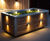 Gothic - rectangular steel and timber movable planter 1