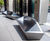 Bespoke stainless steel seating for commercial building 0