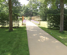 Coloured bound surface for private estate footpaths 