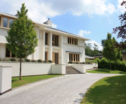 Trees supplied and planted for large new-build home