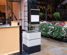 Bespoke steel planters, The Beau Brummell pub, St James, London