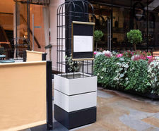 Bespoke steel planters, The Beau Brummell pub, St James, London