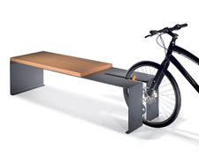 B-Cycle combined bike stand and bench by LAB23 
