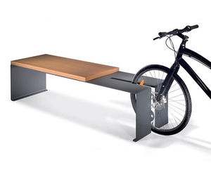 B-Cycle combined bike stand and bench by LAB23 