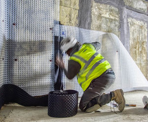 Basement waterproofing for 21 community houses