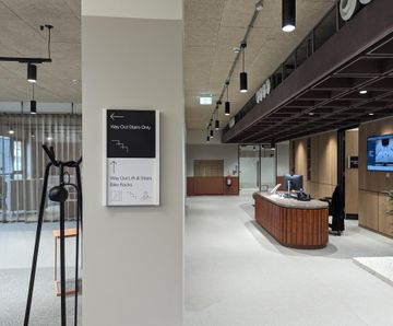 WAY2GO internal wayfinding signage
