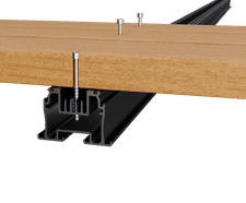 Aluminium joists - for screw-fixed timber decking