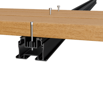 Aluminium joists - for screw-fixed timber decking