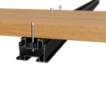 Aluminium joists - for screw-fixed timber decking
