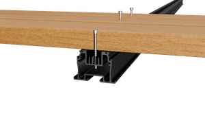 New aluminium support joist for timber decking