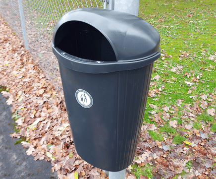 Leafield Regent Hooded Wall Mounted Litter Bin