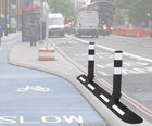 CLS - cycle and traffic lane separator with flexible bollards
