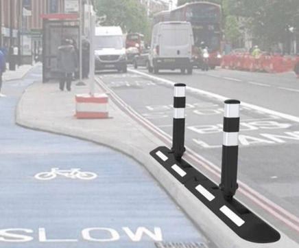 CLS - cycle and traffic lane separator with flexible bollards
