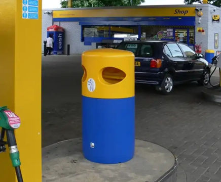 Leafield Viscount Forecourt Litter Bin 