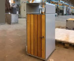 ASF Skipton Steel and Timber Litter Bin