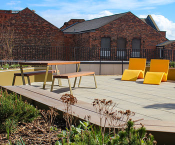 Extensive outdoor furniture package for new student accommodation