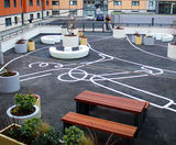 External furniture transforms courtyard at student accommodation - on this page