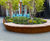 Bespoke corten planter bench and seating for school entrance 2