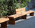 Bespoke corten planter bench and seating for school entrance 1