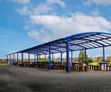 Bespoke outdoor dining canopies for secondary school - on this page