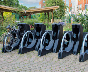 Sold Secure cycle parking for Lewisham Hospital Healing Garden