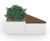 Triangle modular planter and bench system for public areas 1