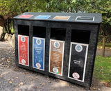 Recycled plastic waste / recycling bins - on this page