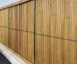 Exempla Timber - profiled rigid mesh fencing with timber infill - on this page