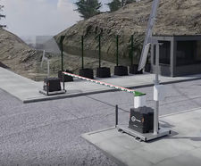 RiseMaster Solar - off-grid solar automatic arm barrier
