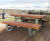 RailRoad - recycled steel and timber outdoor picnic bench & table 1