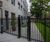 Vertical bar railings and sliding gate secure luxury care home 7