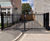 Vertical bar railings and sliding gate secure luxury care home 10