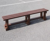 100% Recycled Plastic Backless Bench - on this page