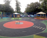 Traffic inspired wet pour safety surfacing at Rigby Hall School  - on this page