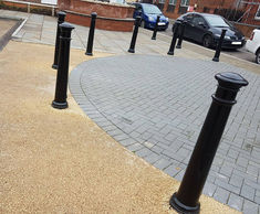 NatraTex Cotswold provided decorative paving for Aldi in Chertsey